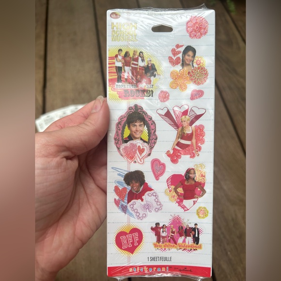 Disney Other - Vintage Disney High School Musical Hallmark Valentine Stickeroni Sticker Sheets